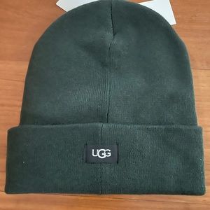 UGG New solid cuff Beanie Hunter green